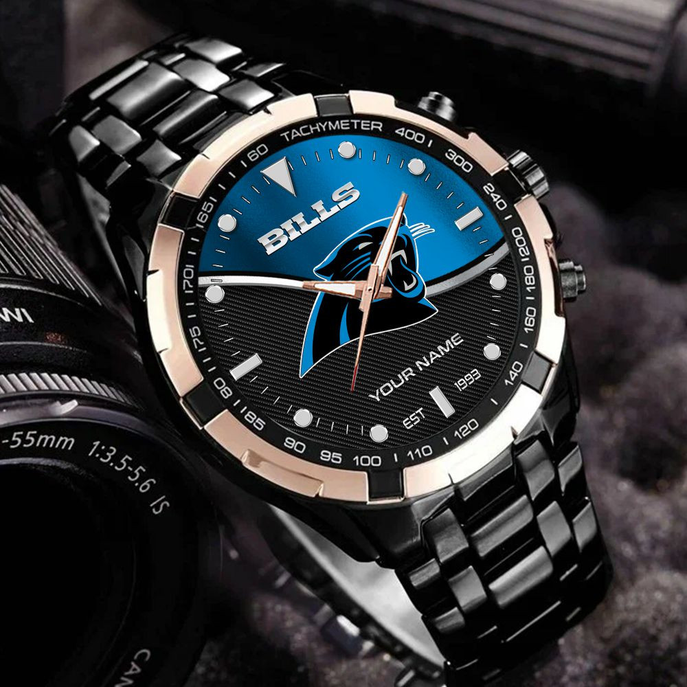Carolina Panthers VITWATK3533 Custom Name Elegant Fashion Design Watch - Image 2