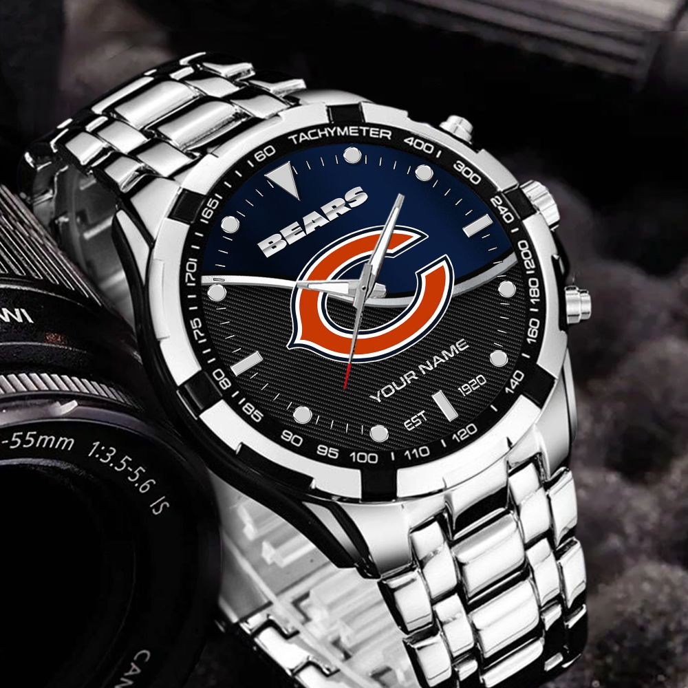 Chicago Bears VITWATK3534 Custom Name Elegant Fashion Design Watch - Image 2