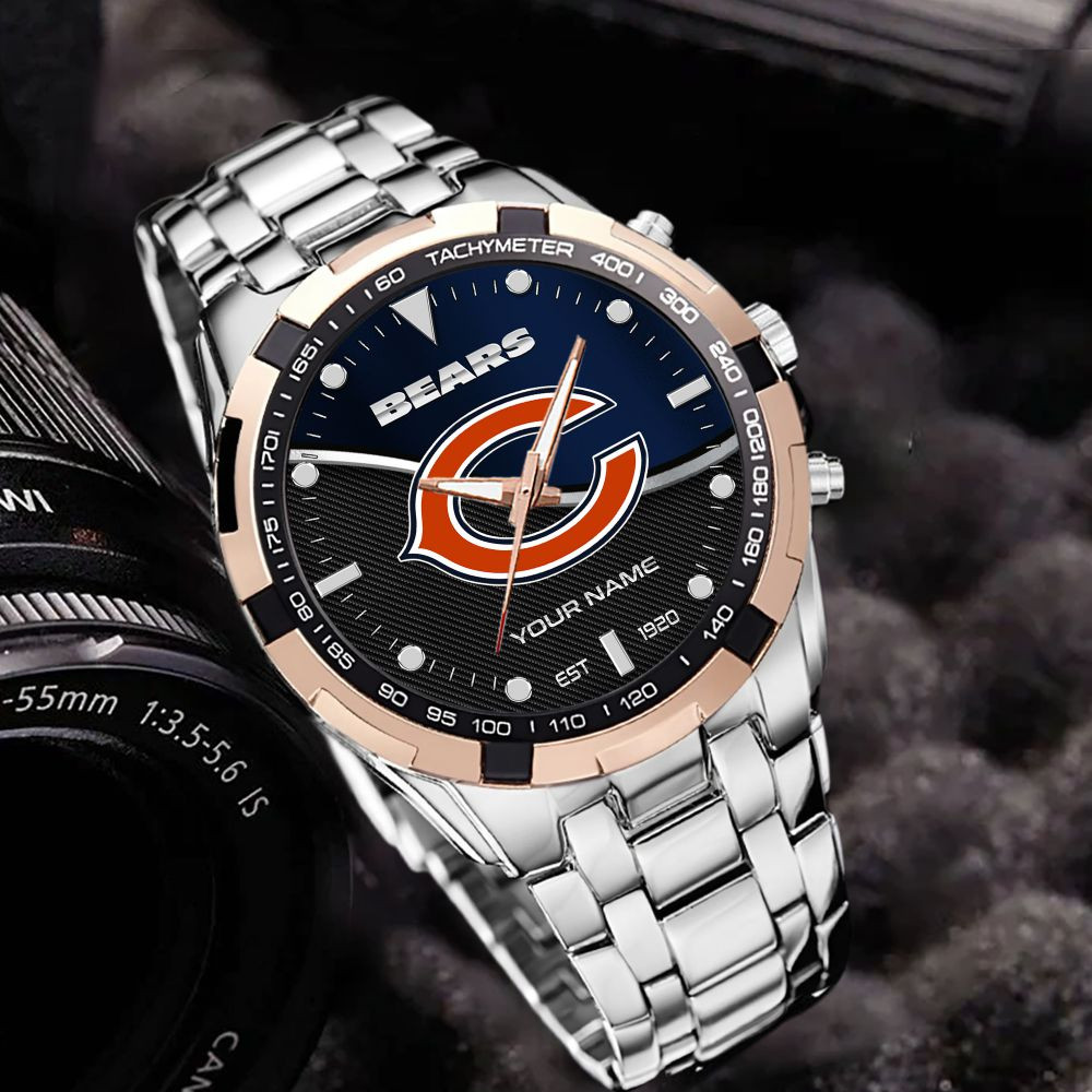 Chicago Bears VITWATK3534 Custom Name Elegant Fashion Design Watch - Image 5