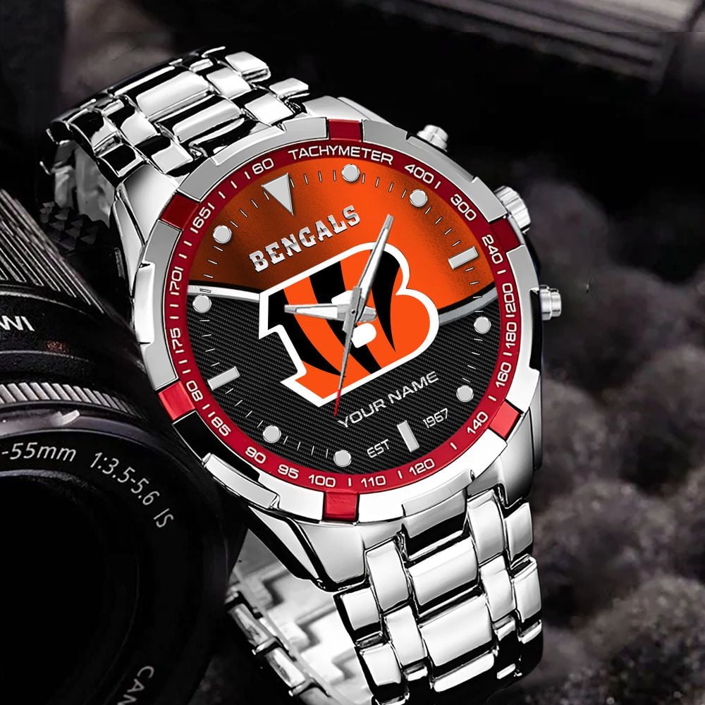 Cincinnati Bengals VITWATK3535 Custom Name Elegant Fashion Design Watch - Image 4