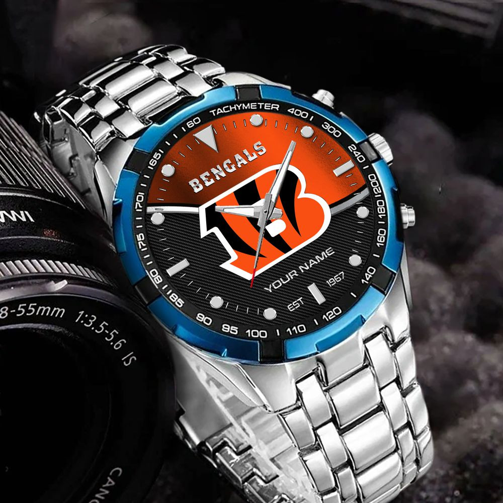 Cincinnati Bengals VITWATK3535 Custom Name Elegant Fashion Design Watch - Image 3