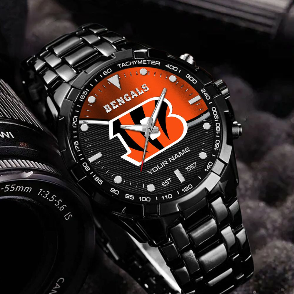 Cincinnati Bengals VITWATK3535 Custom Name Elegant Fashion Design Watch - Image 6