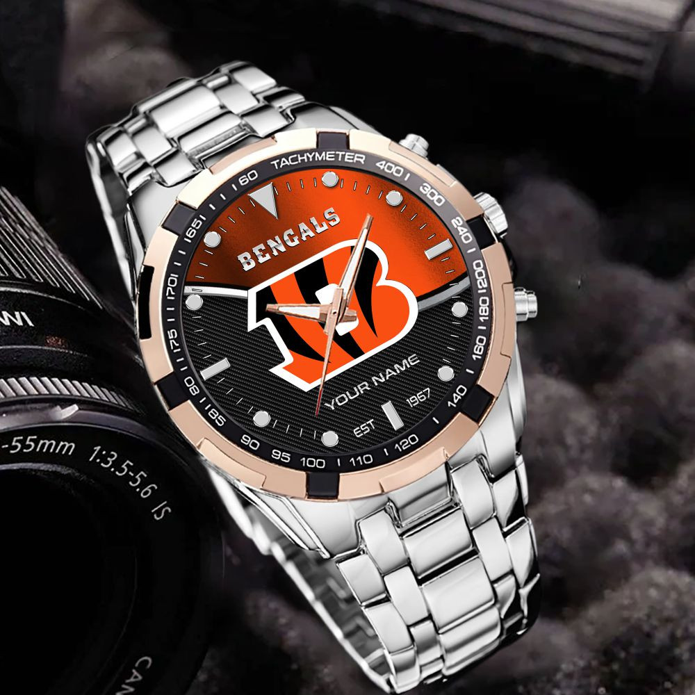 Cincinnati Bengals VITWATK3535 Custom Name Elegant Fashion Design Watch - Image 5