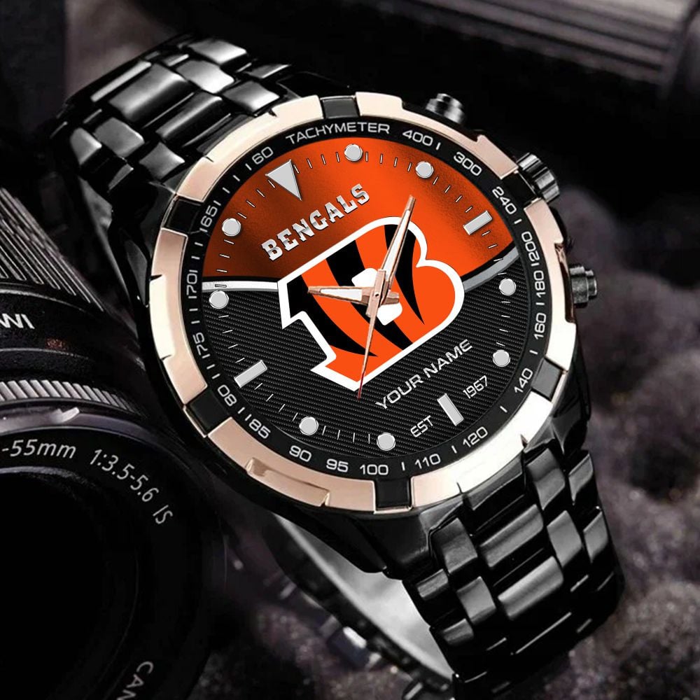 Cincinnati Bengals VITWATK3535 Custom Name Elegant Fashion Design Watch - Image 2