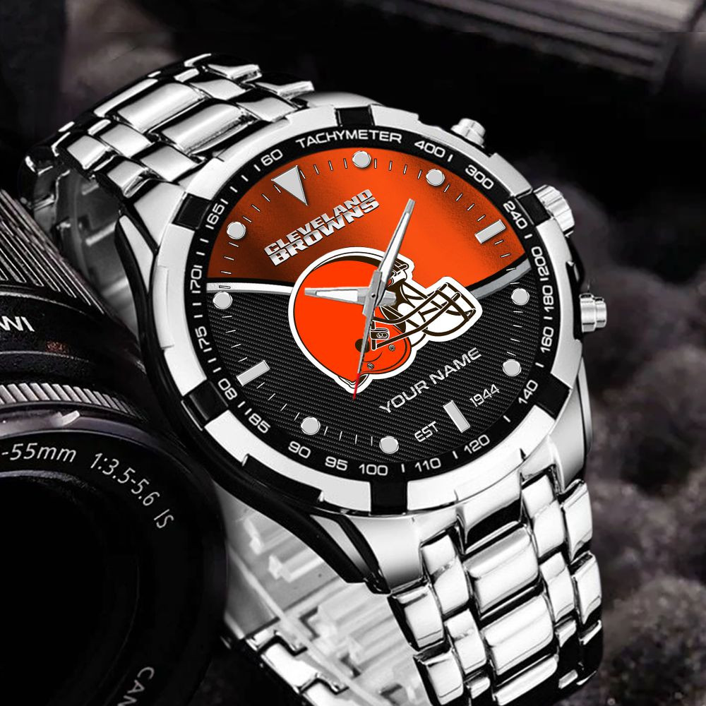 Cleveland Browns VITWATK3536 Custom Name Elegant Fashion Design Watch