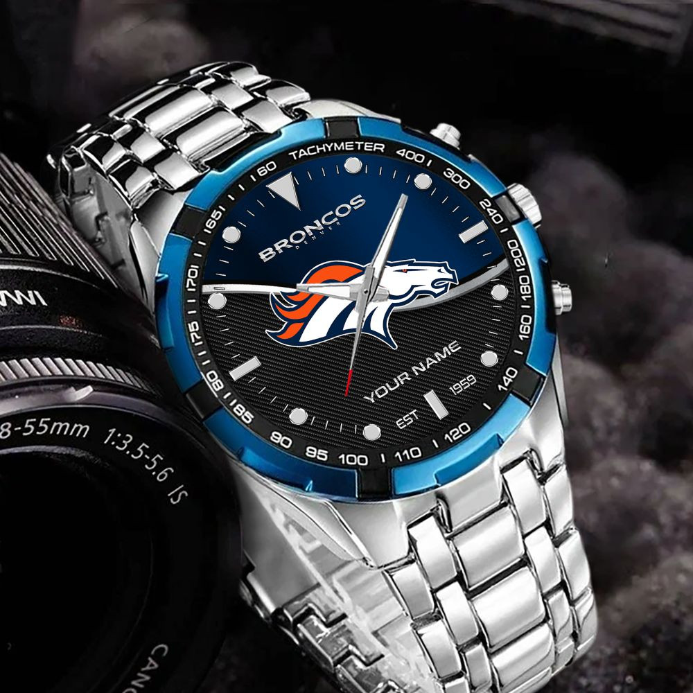 Denver Broncos VITWATK3538 Custom Name Elegant Fashion Design Watch - Image 3
