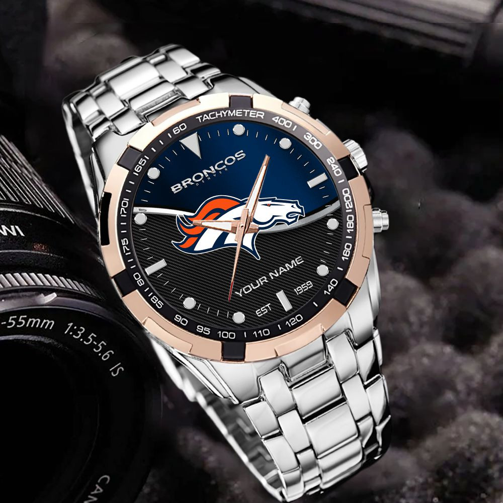 Denver Broncos VITWATK3538 Custom Name Elegant Fashion Design Watch - Image 5