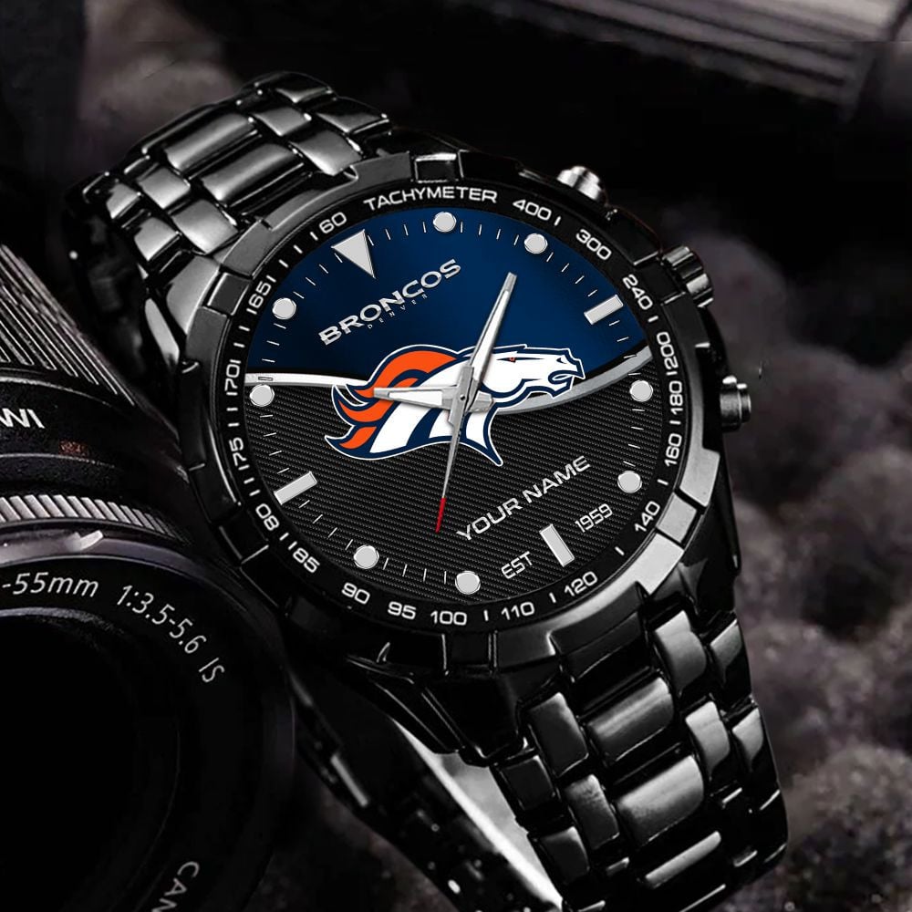 Denver Broncos VITWATK3538 Custom Name Elegant Fashion Design Watch - Image 6
