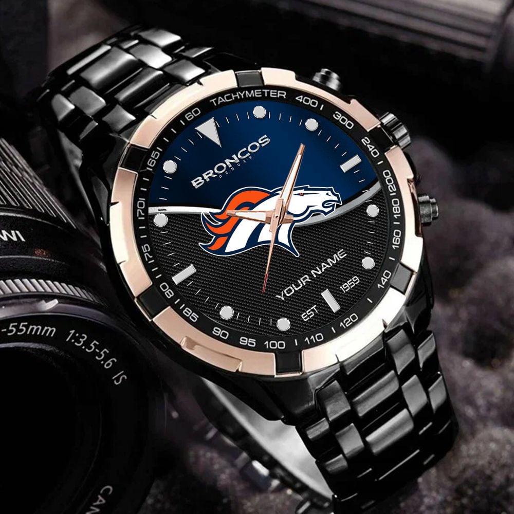 Denver Broncos VITWATK3538 Custom Name Elegant Fashion Design Watch - Image 2