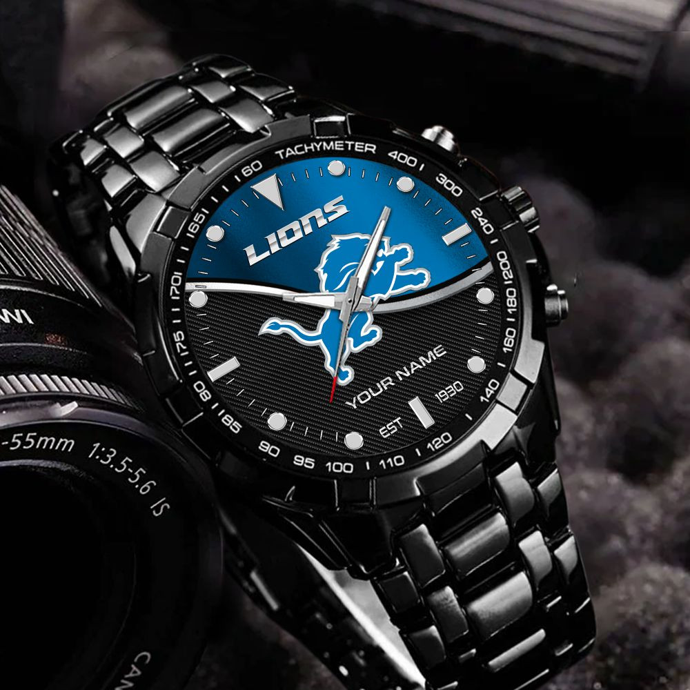 Detroit Lions VITWATK3539 Custom Name Elegant Fashion Design Watch - Image 6