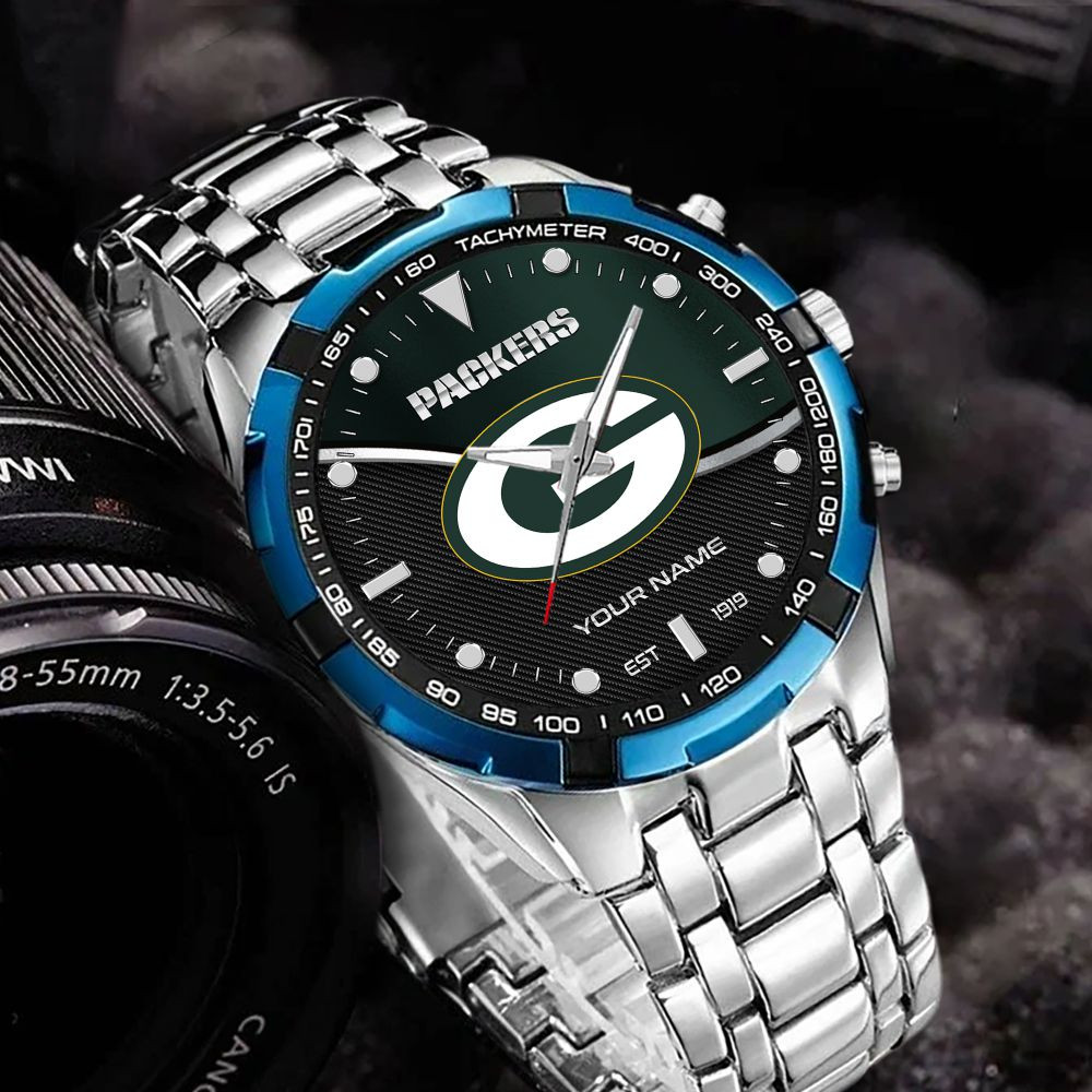 Green Bay Packers VITWATK3540 Custom Name Elegant Fashion Design Watch - Image 3