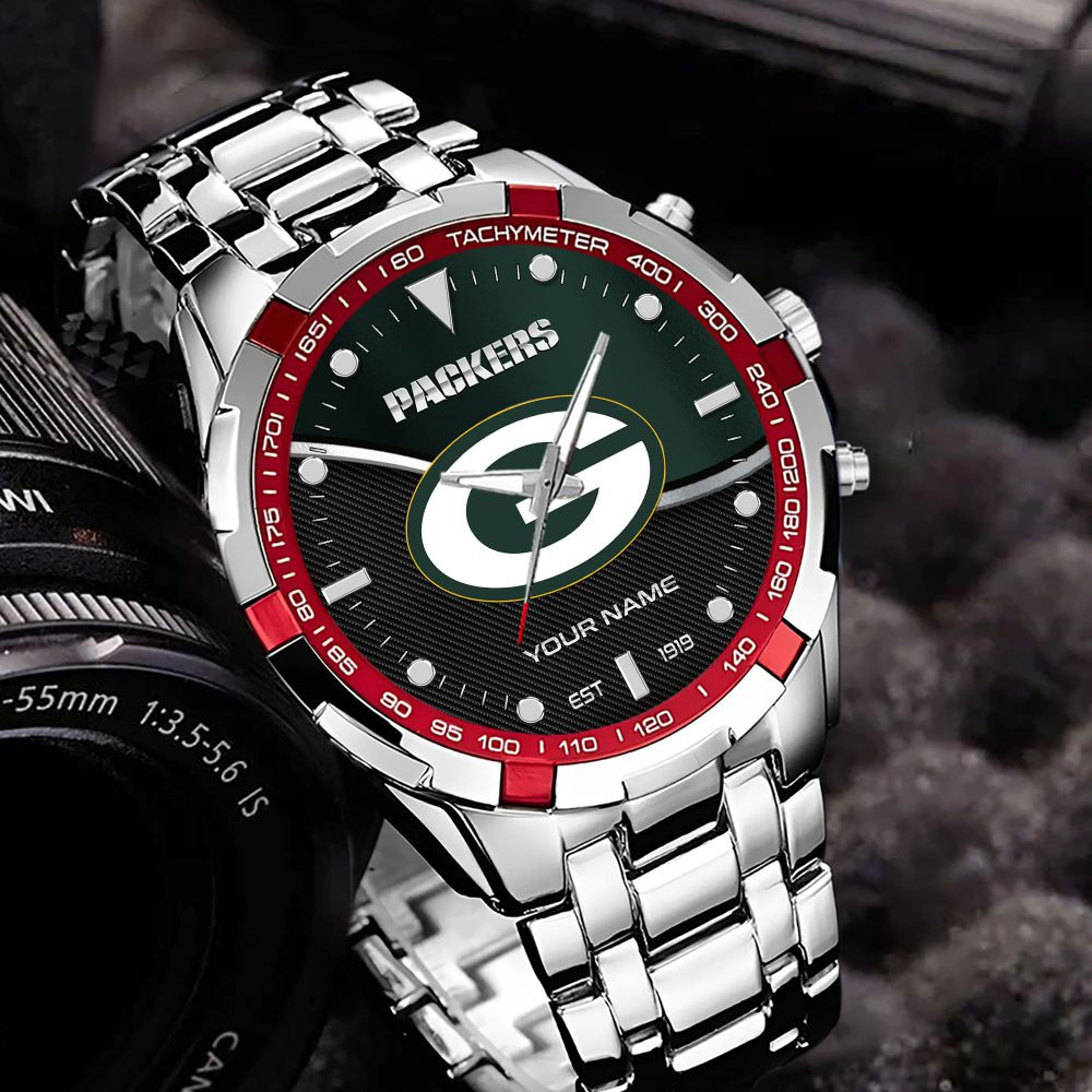 Green Bay Packers VITWATK3540 Custom Name Elegant Fashion Design Watch - Image 4