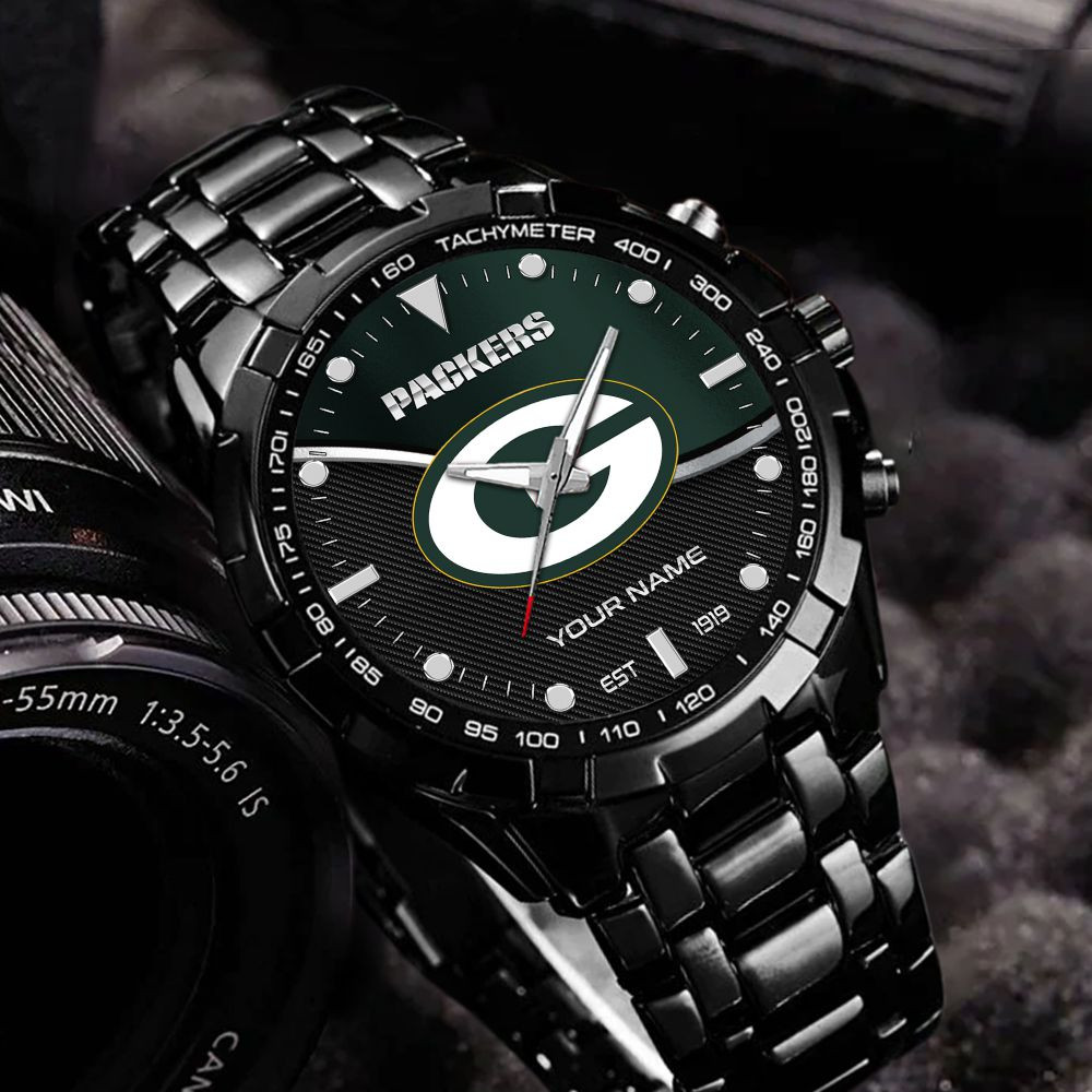 Green Bay Packers VITWATK3540 Custom Name Elegant Fashion Design Watch - Image 6