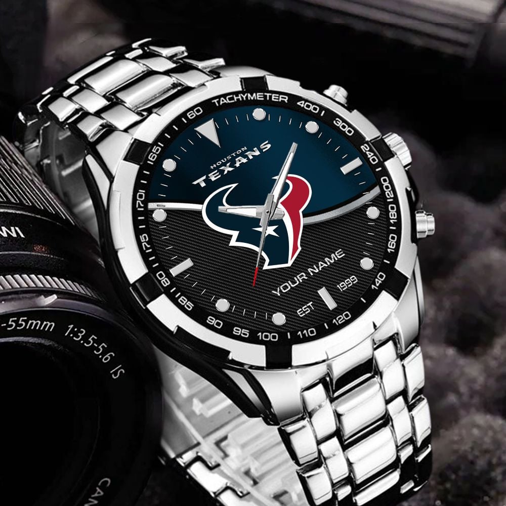 Houston Texans VITWATK3541 Custom Name Elegant Fashion Design Watch