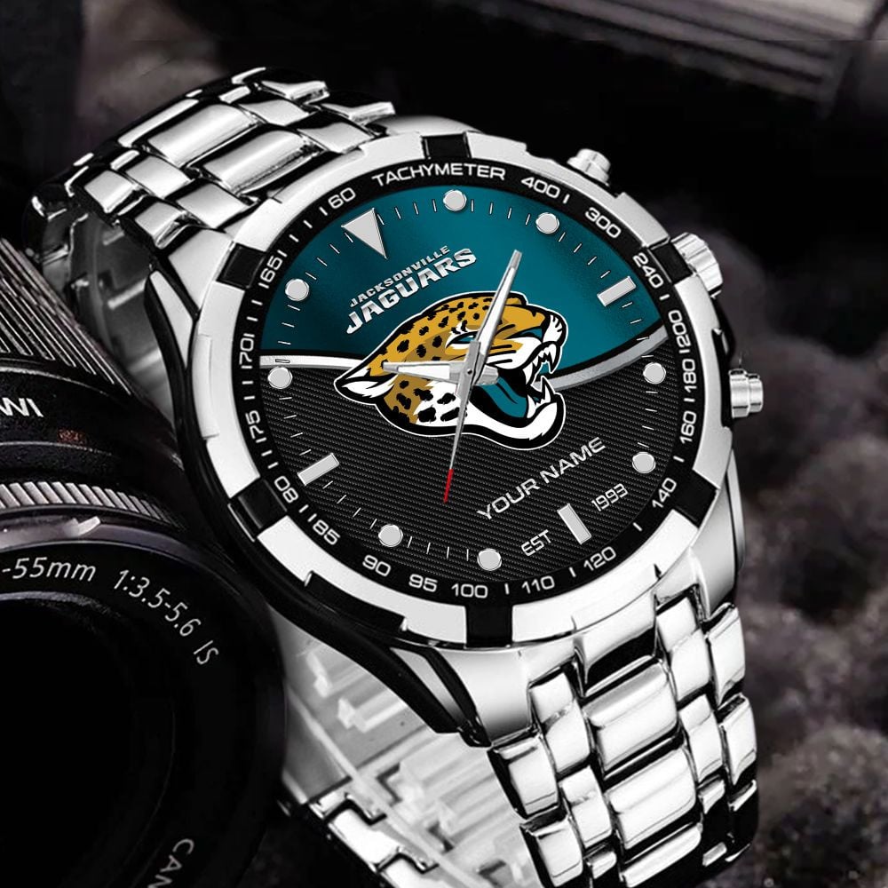 Jacksonville Jaguars VITWATK3543 Custom Name Elegant Fashion Design Watch