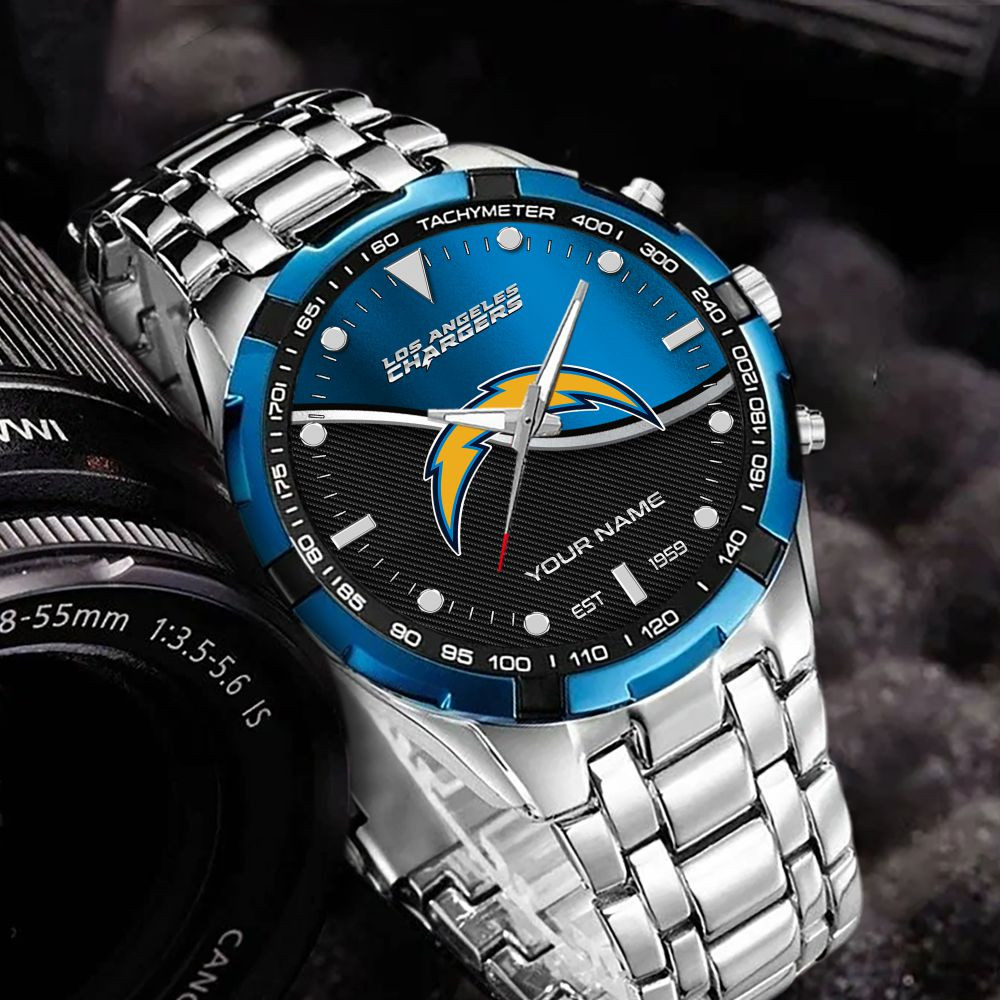 Los Angeles Chargers VITWATK3545 Custom Name Elegant Fashion Design Watch - Image 3