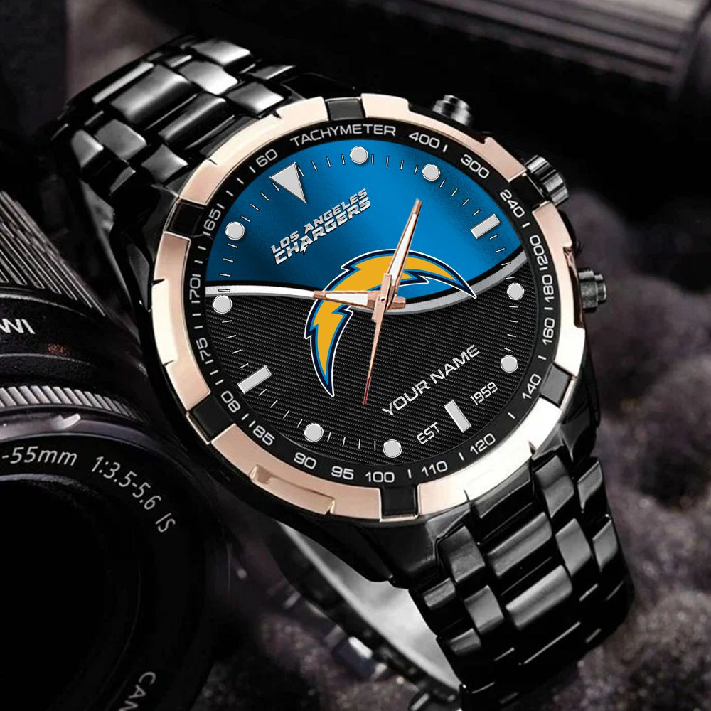 Los Angeles Chargers VITWATK3545 Custom Name Elegant Fashion Design Watch - Image 2
