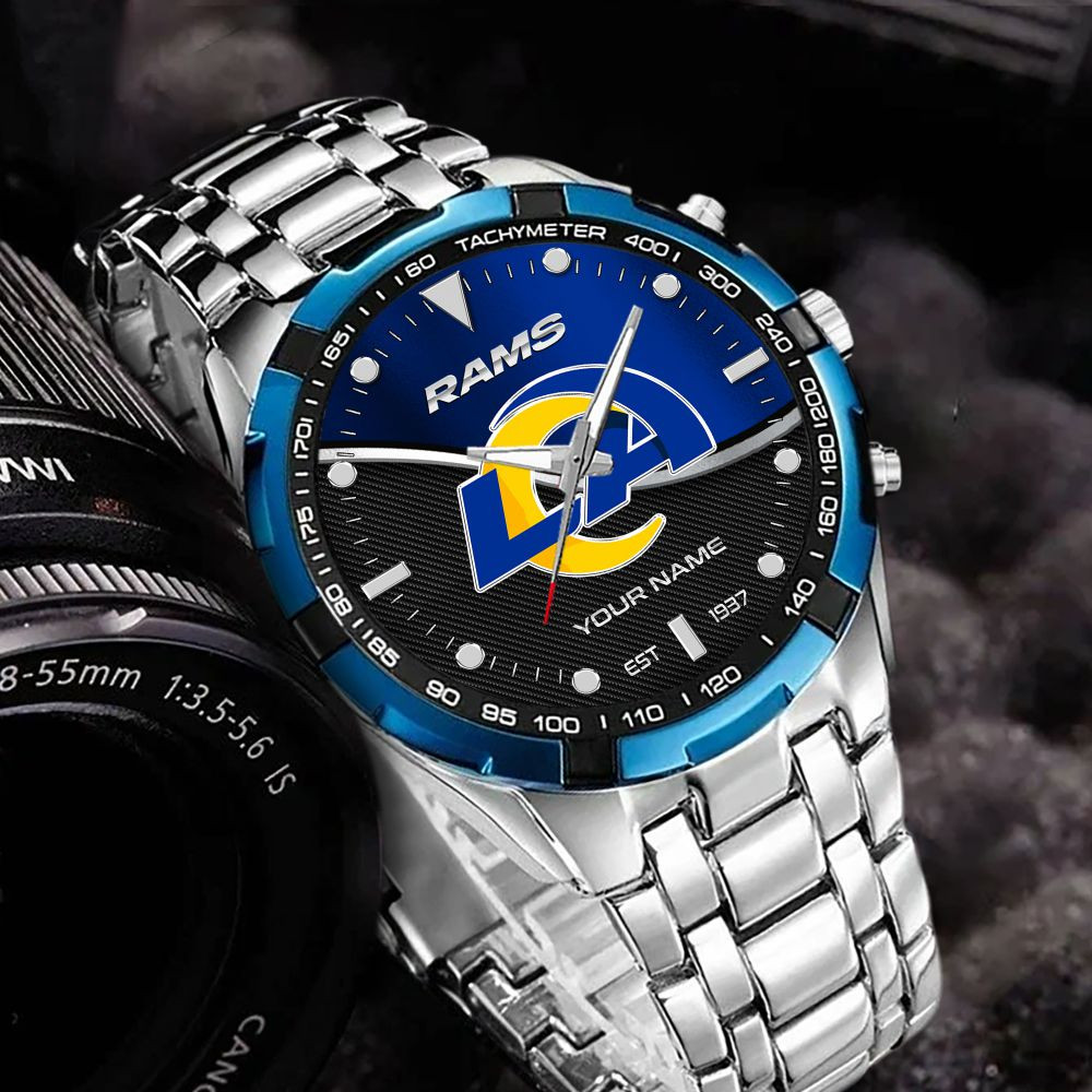 Los Angeles Rams VITWATK3546 Custom Name Elegant Fashion Design Watch - Image 3