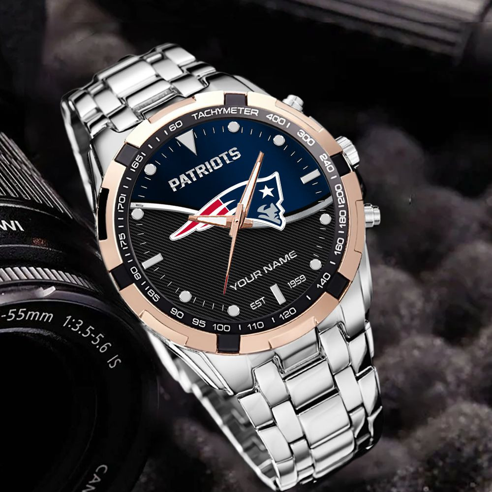 New England Patriots VITWATK3549 Custom Name Elegant Fashion Design Watch - Image 5