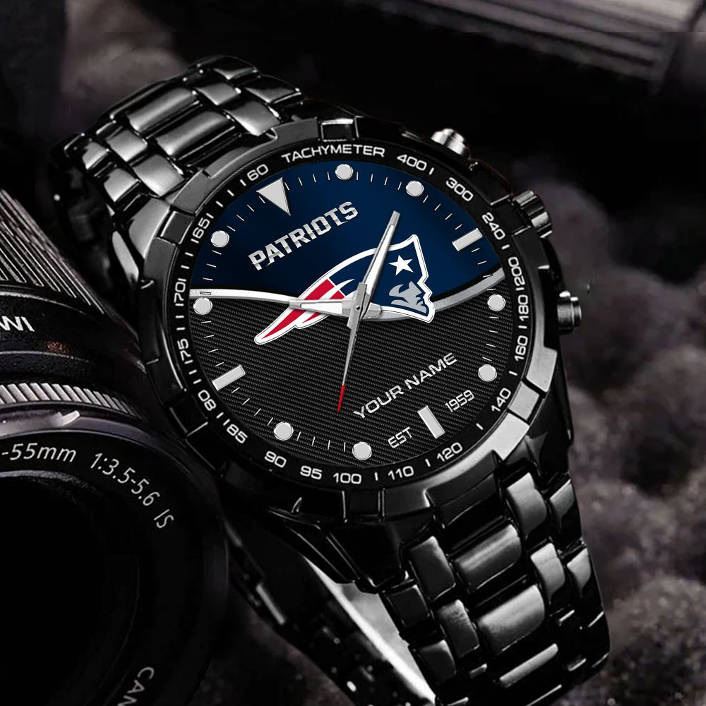 New England Patriots VITWATK3549 Custom Name Elegant Fashion Design Watch - Image 6