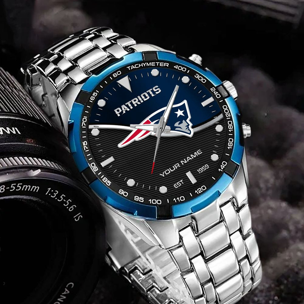 New England Patriots VITWATK3549 Custom Name Elegant Fashion Design Watch - Image 3