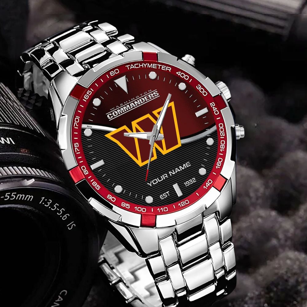 Washington Football Team VITWATK3560 Custom Name Elegant Fashion Design Watch - Image 5