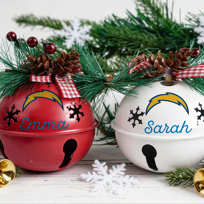 American Football Jingle Bell Ornament Custom Any Name Gift 19 - Image 4