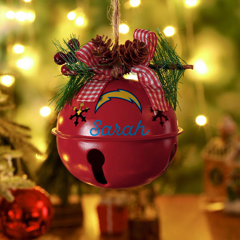 American Football Jingle Bell Ornament Custom Any Name Gift 19 - Image 3