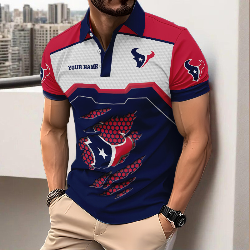 Men New Polo Design Custom Any Name Gift 14