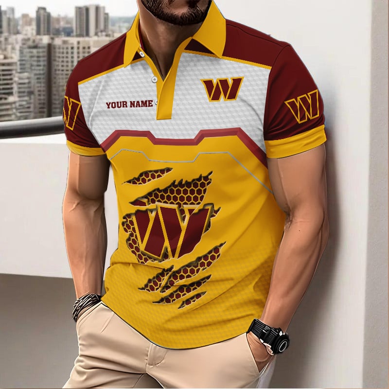 Men New Polo Design Custom Any Name Gift 32
