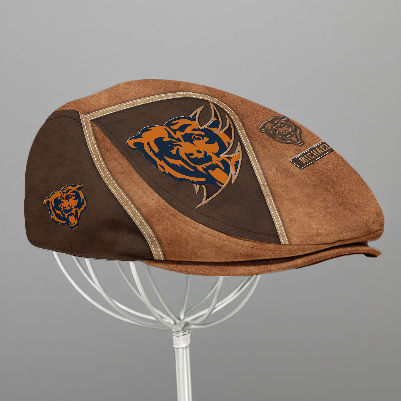 Special Brown Jeff Cap Custom Any Name Gift 04 - Image 3