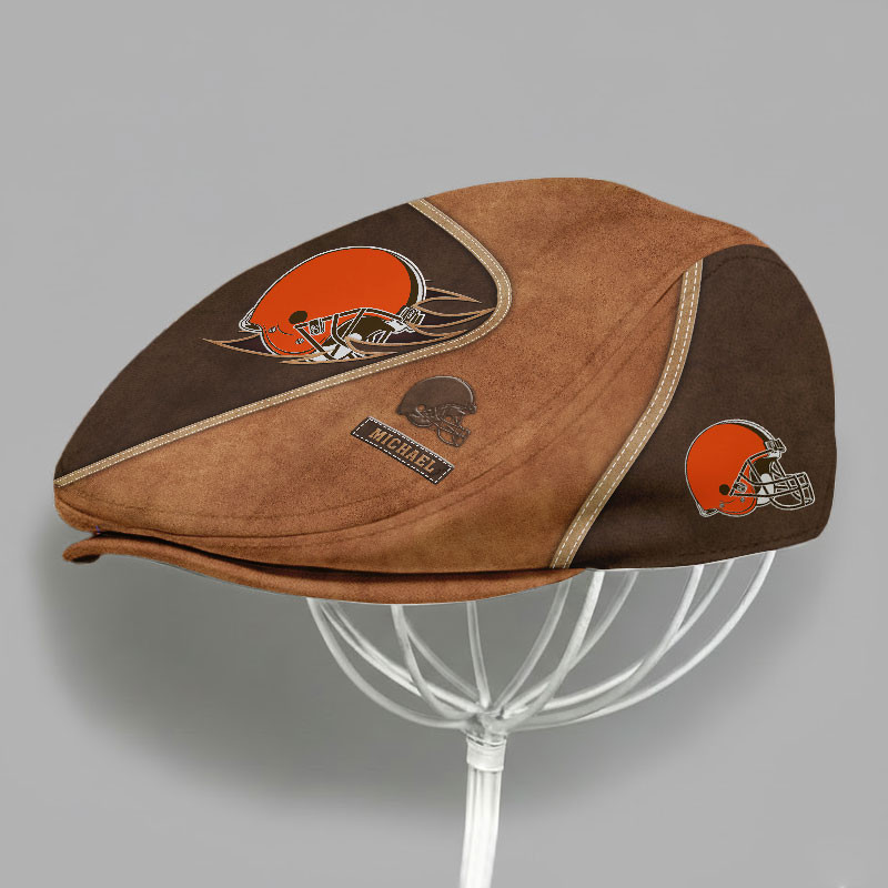 Special Brown Jeff Cap Custom Any Name Gift 08 - Image 2