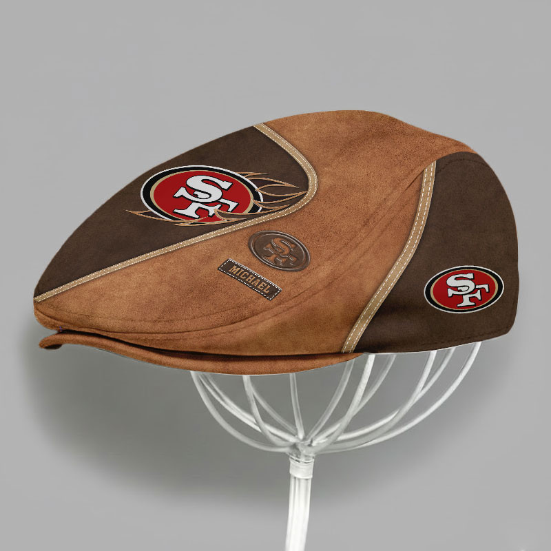 Special Brown Jeff Cap Custom Any Name Gift 28 - Image 2