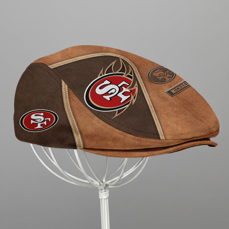 Special Brown Jeff Cap Custom Any Name Gift 28 - Image 3