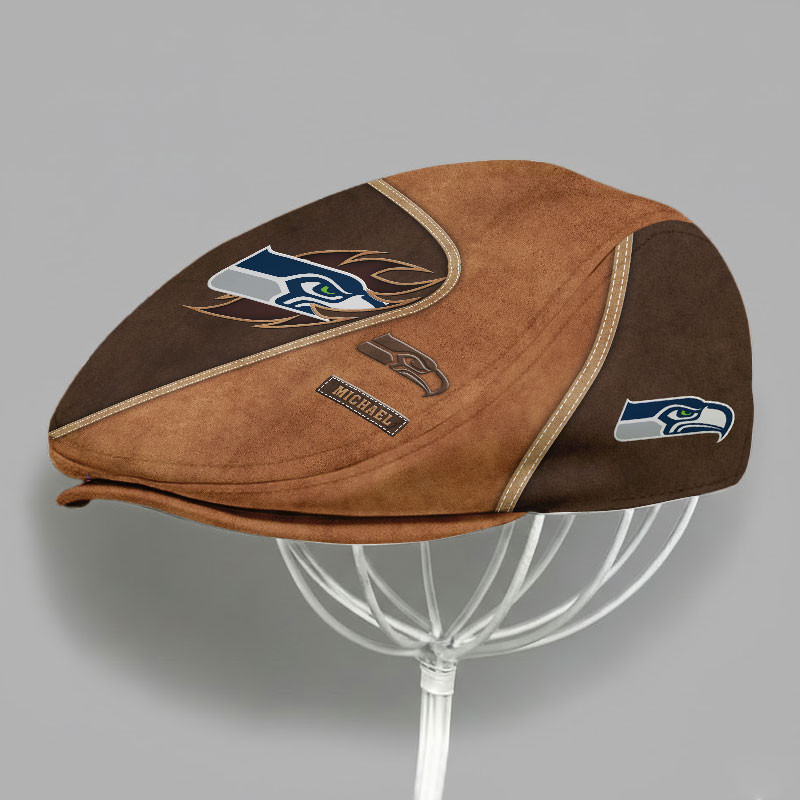 Special Brown Jeff Cap Custom Any Name Gift 29 - Image 2