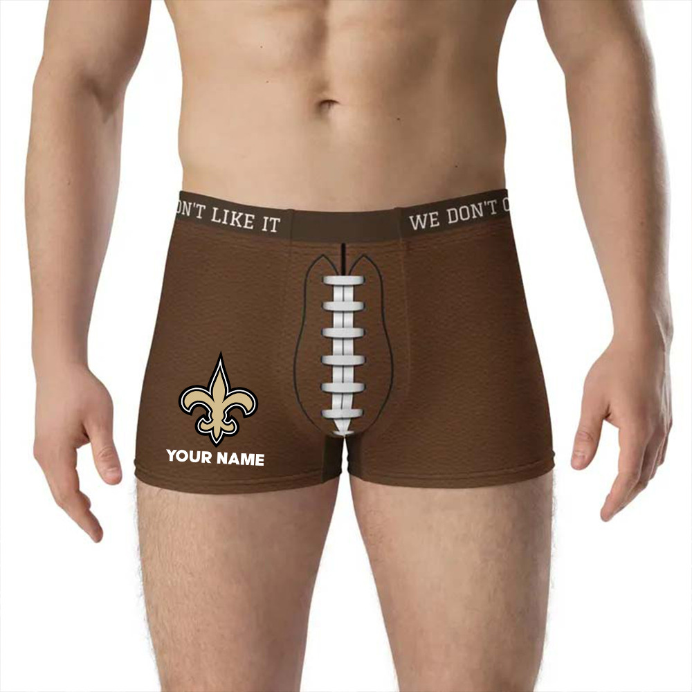 Special Brown Men Boxers Custom Any Name Gifts 21 - Image 2