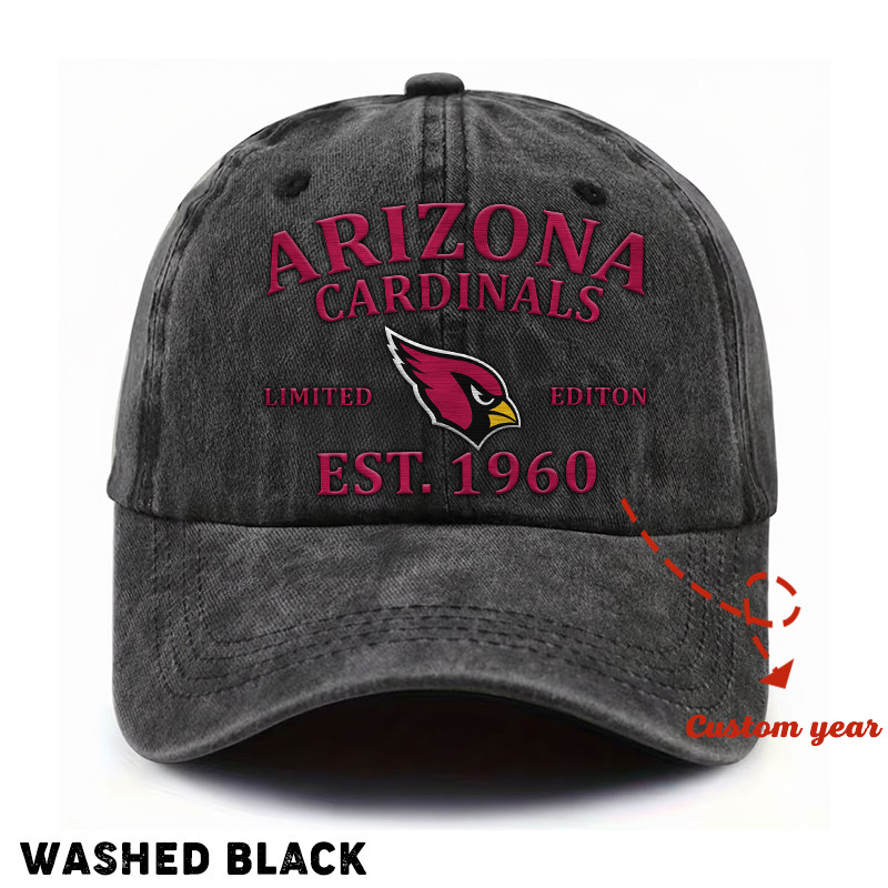 Washed Denim Cap Custom Any Year Gift 01 - Image 2